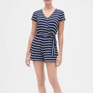 Gap Wrap Romper - Navy Stripe